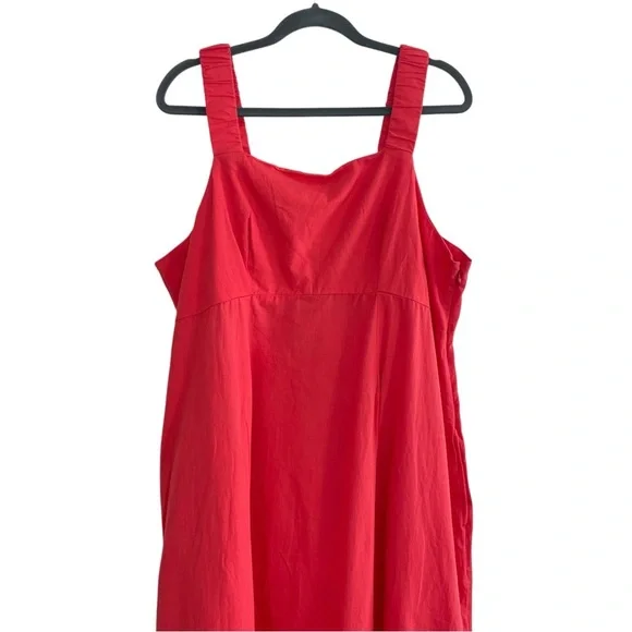 Pact NEW Canopy Linen Blend Tank Dress Red Size XXXLarge - Picture 11 of 12